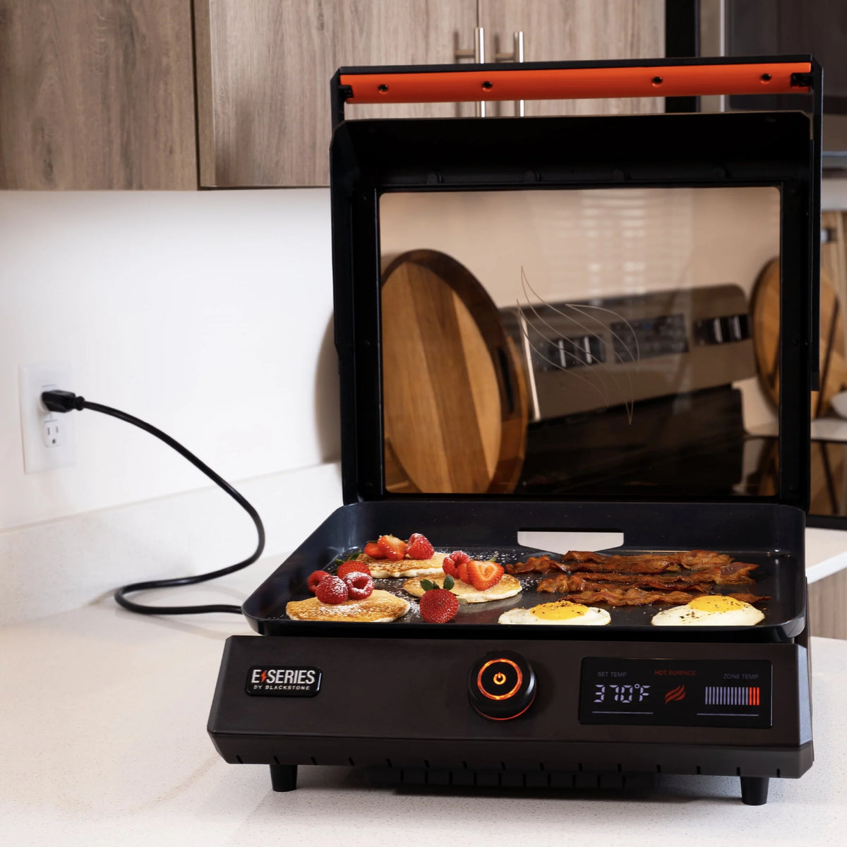 Electric Tabletop Griddle with Hood O250840