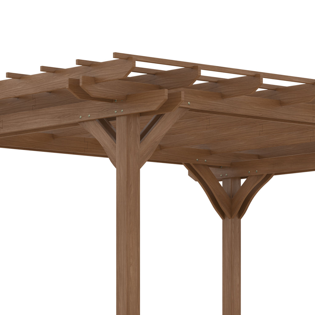12' x 10' Wooden Pergola Outdoor Gazebo U61437