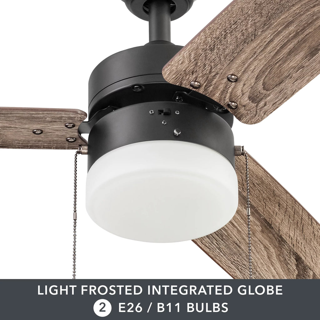 Bronze Indoor Ceiling Fan with Light I8215