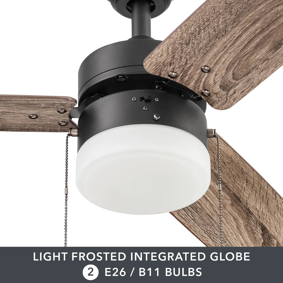 Bronze Indoor Ceiling Fan with Light I8215