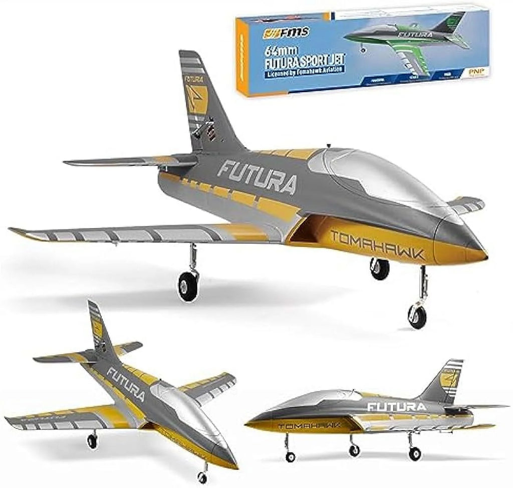 Yellow 64MM EDF 6 Channel RC Sport Jet X180956