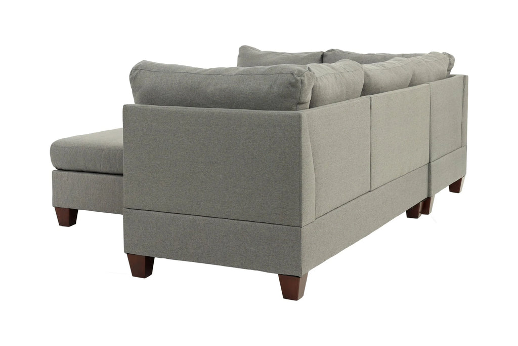 3 Pcs Sectional Sofa Set Gray L80440