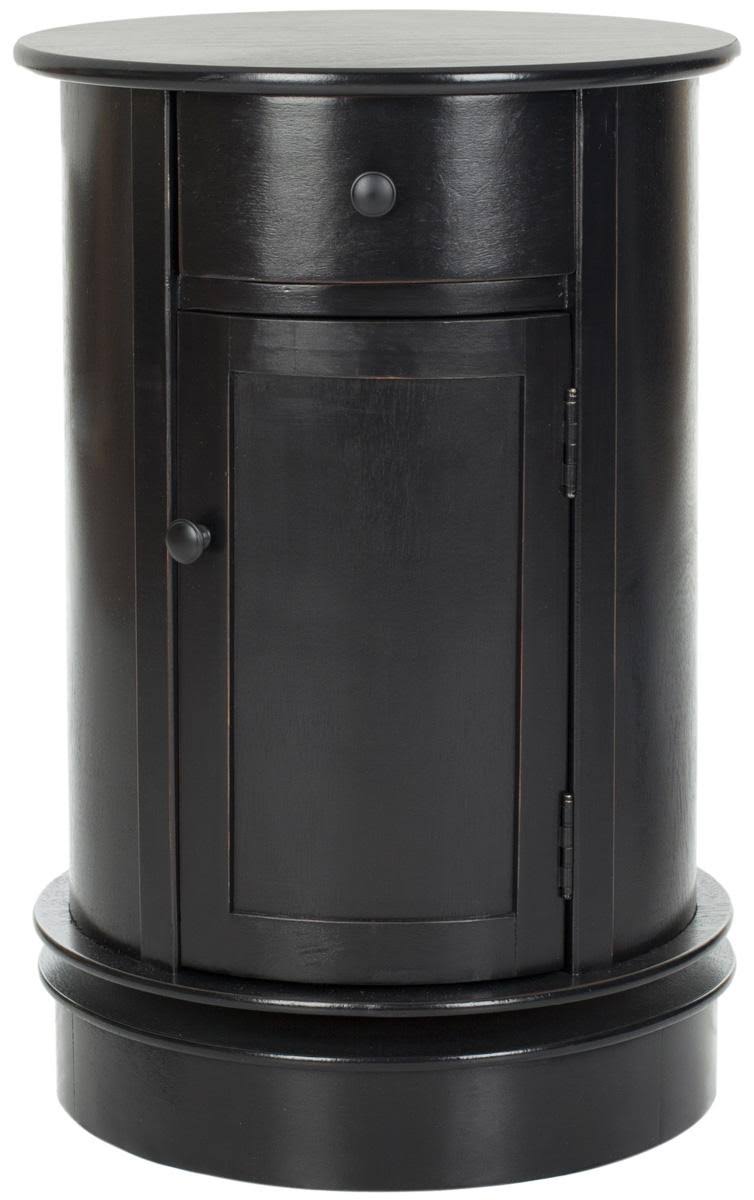 Black Swivel Accent Table R8026