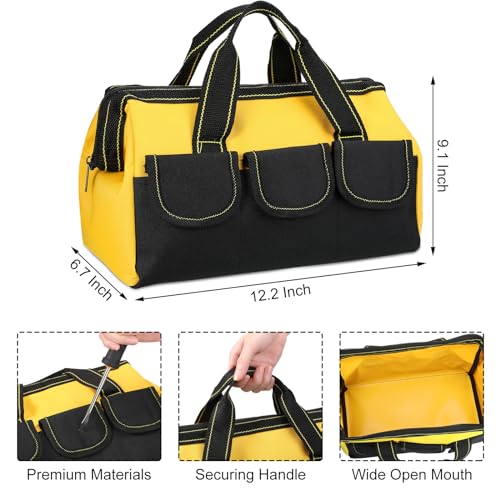 6 Pcs Heavy Duty Tool Bag with Hard Bottom S950