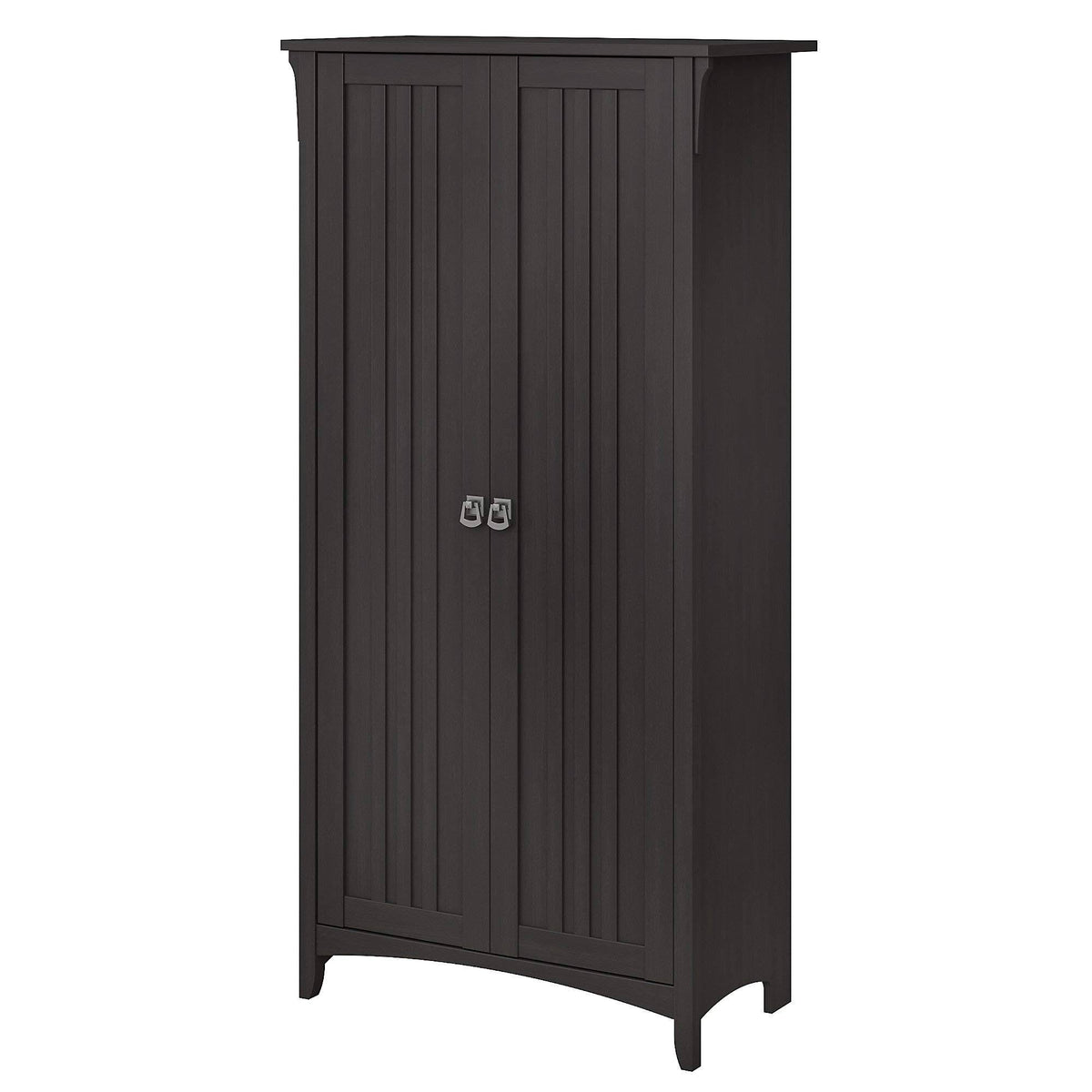 Vintage Black Kitchen Pantry Cabinet with Doors M25670