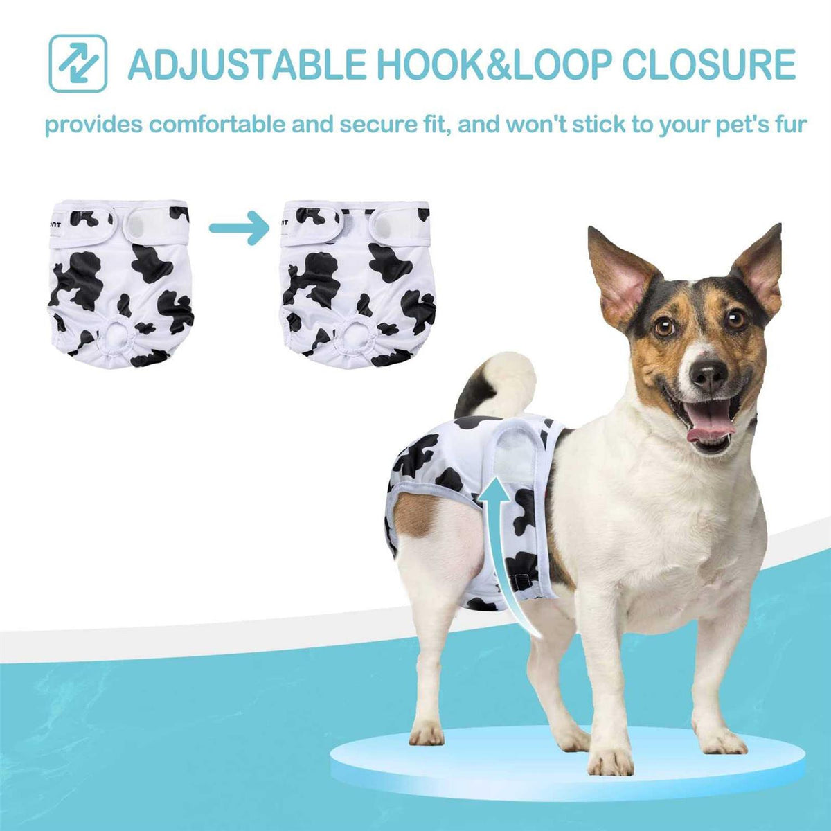 3 Pack Washable Reusable Absorbent Female Dog Diapers S66084