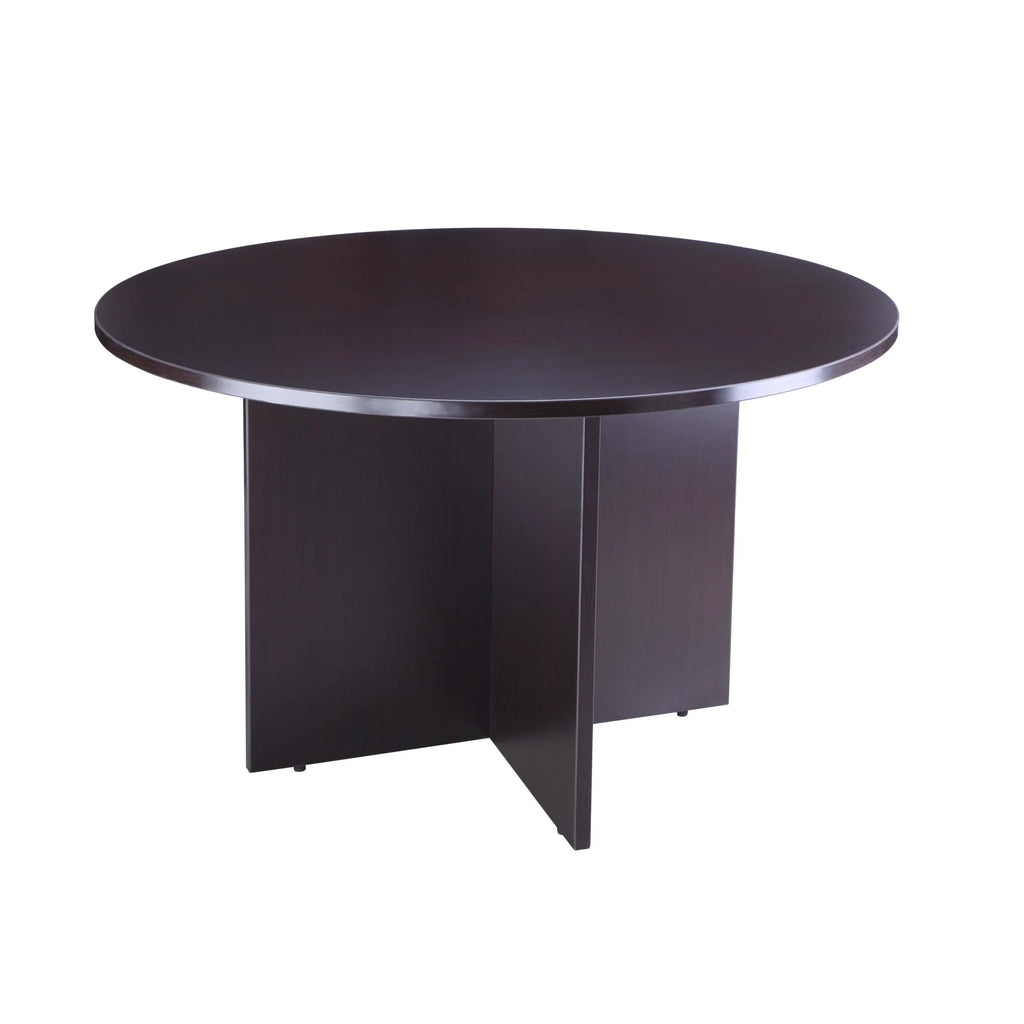 42" Round Table & 4 Mesh Guest Chair with Casters K720614