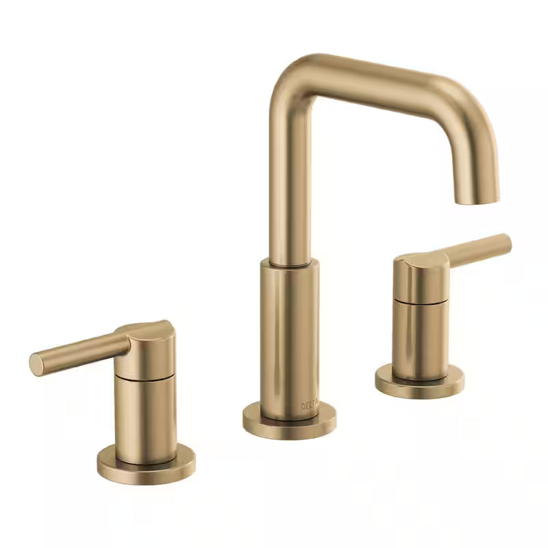 8 in. Widespread Double Handle Bathroom Faucet in Champagne Bronze N7612