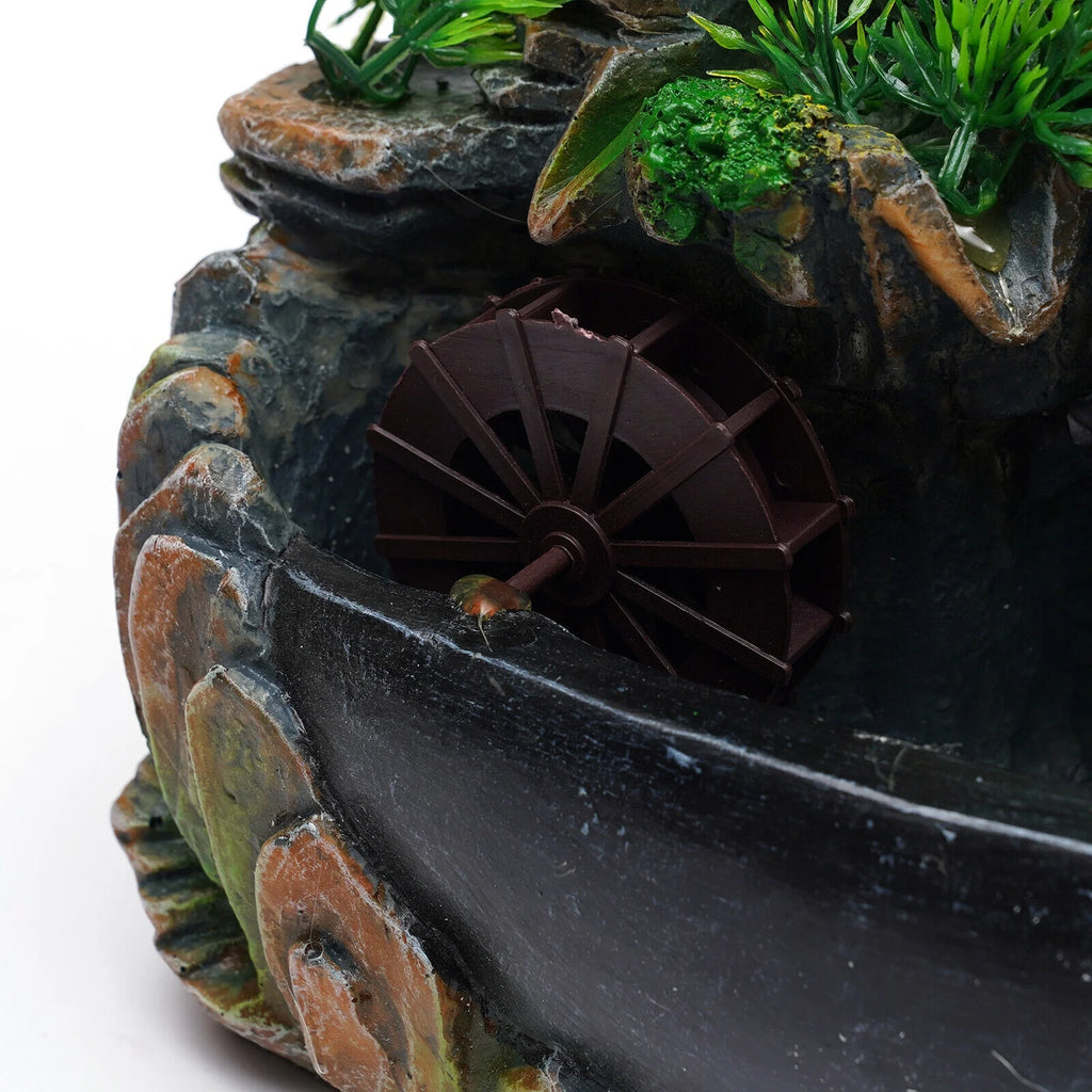 Indoor Rockery Waterfall Fountain Desktop Fountain with LED Light J918