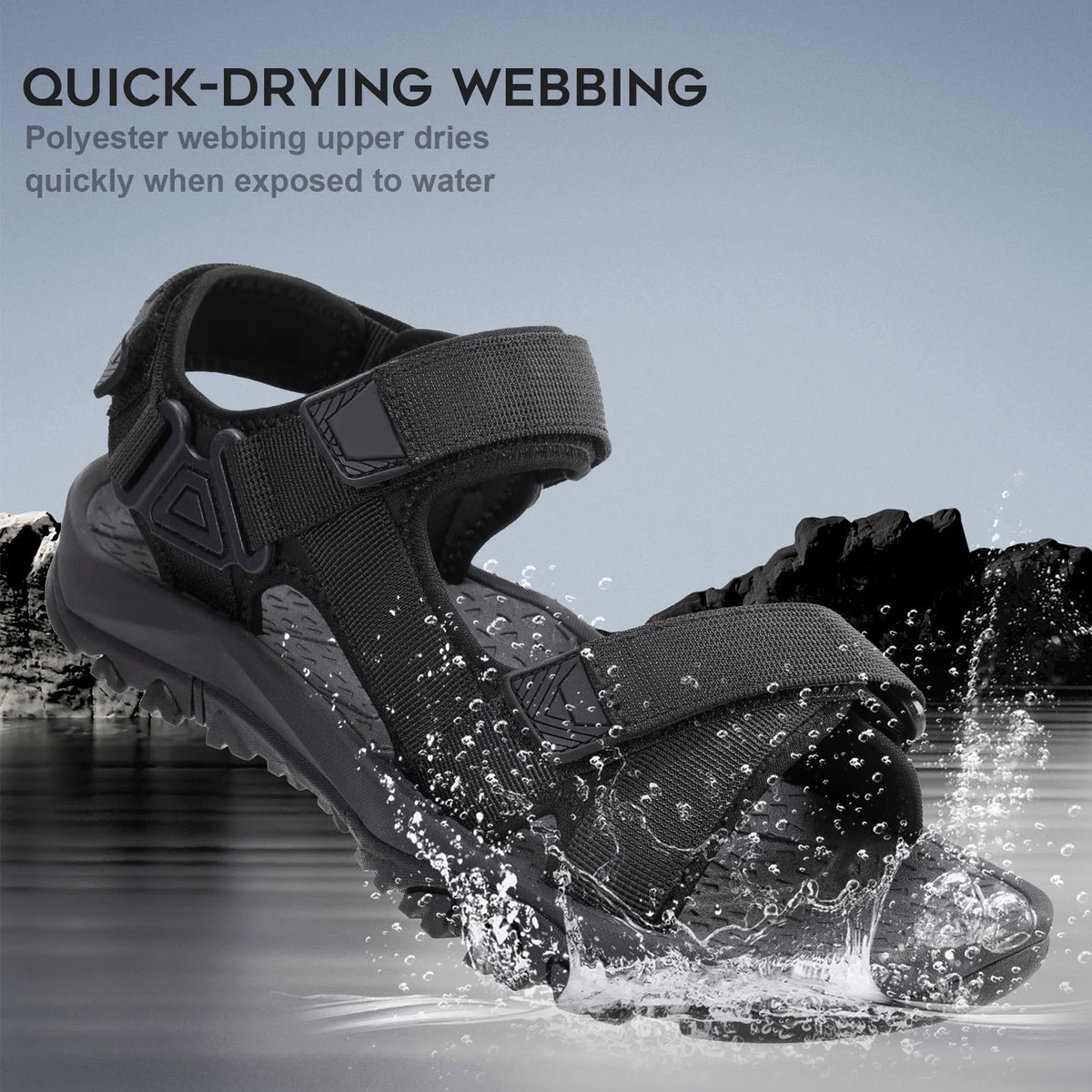 Men's Sport Sandals with Arch Support D658