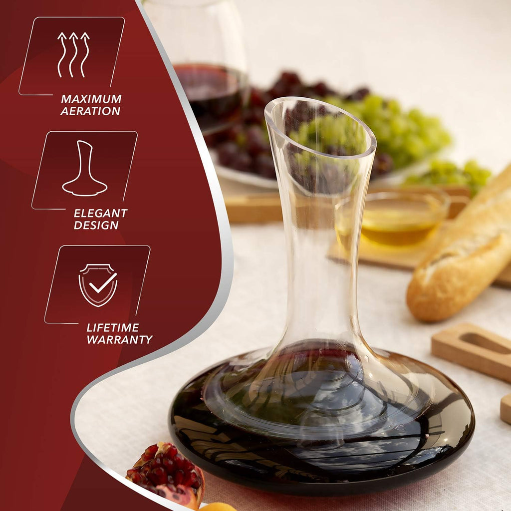 Red Wine Decanter Aerator Crystal Glass Wine Carafe Full Bottle Wine Pitcher I624