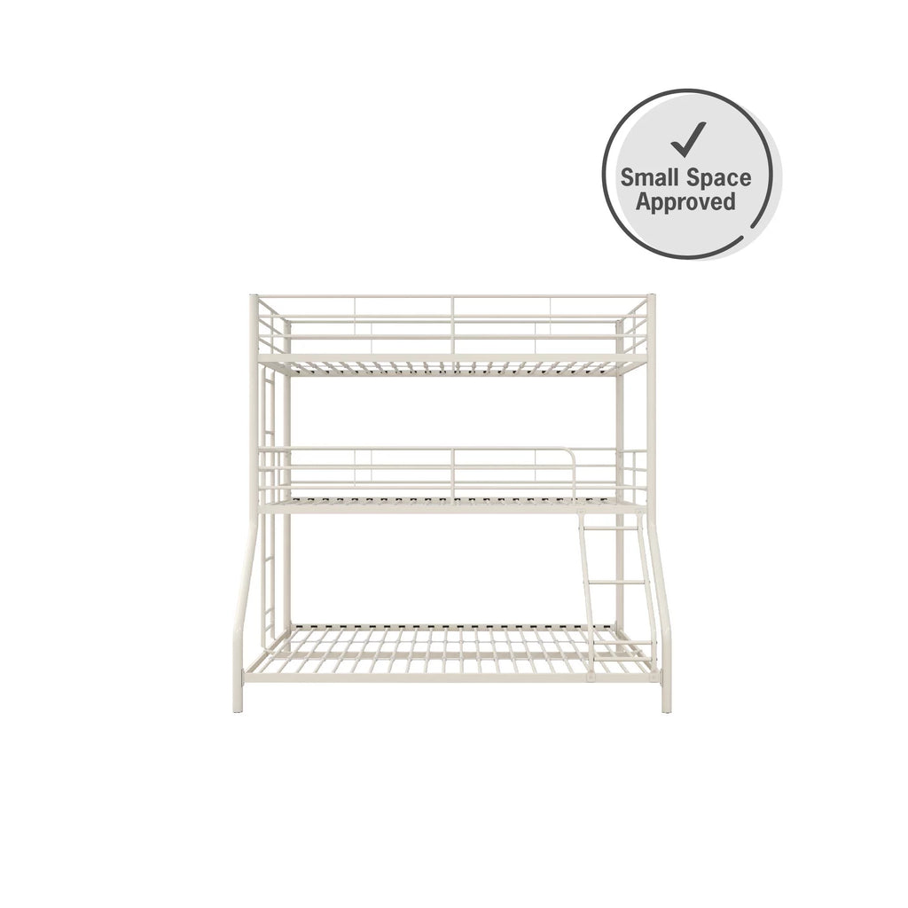Off White Triple Bunk Bed C1178