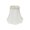 White Scalloped Bell Lamp Shade M999518