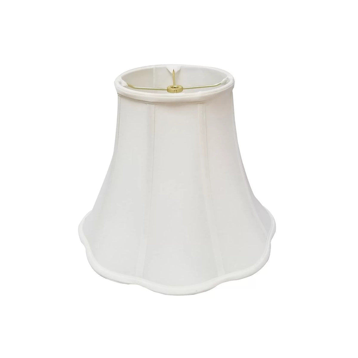 White Scalloped Bell Lamp Shade M999518