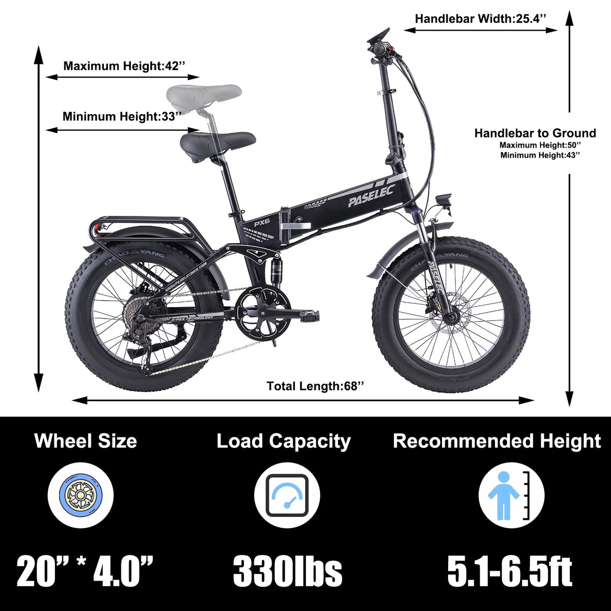Folding Electric Mountain Bike 750W 20'' Aluminum Alloy 48V 12Ah 9 Speed O243