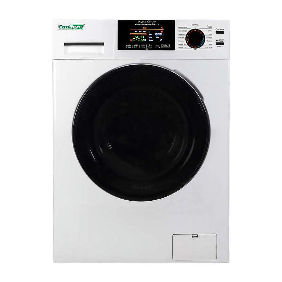 Compact 18 lbs Combo Washer Dryer 1400 RPM White N8883