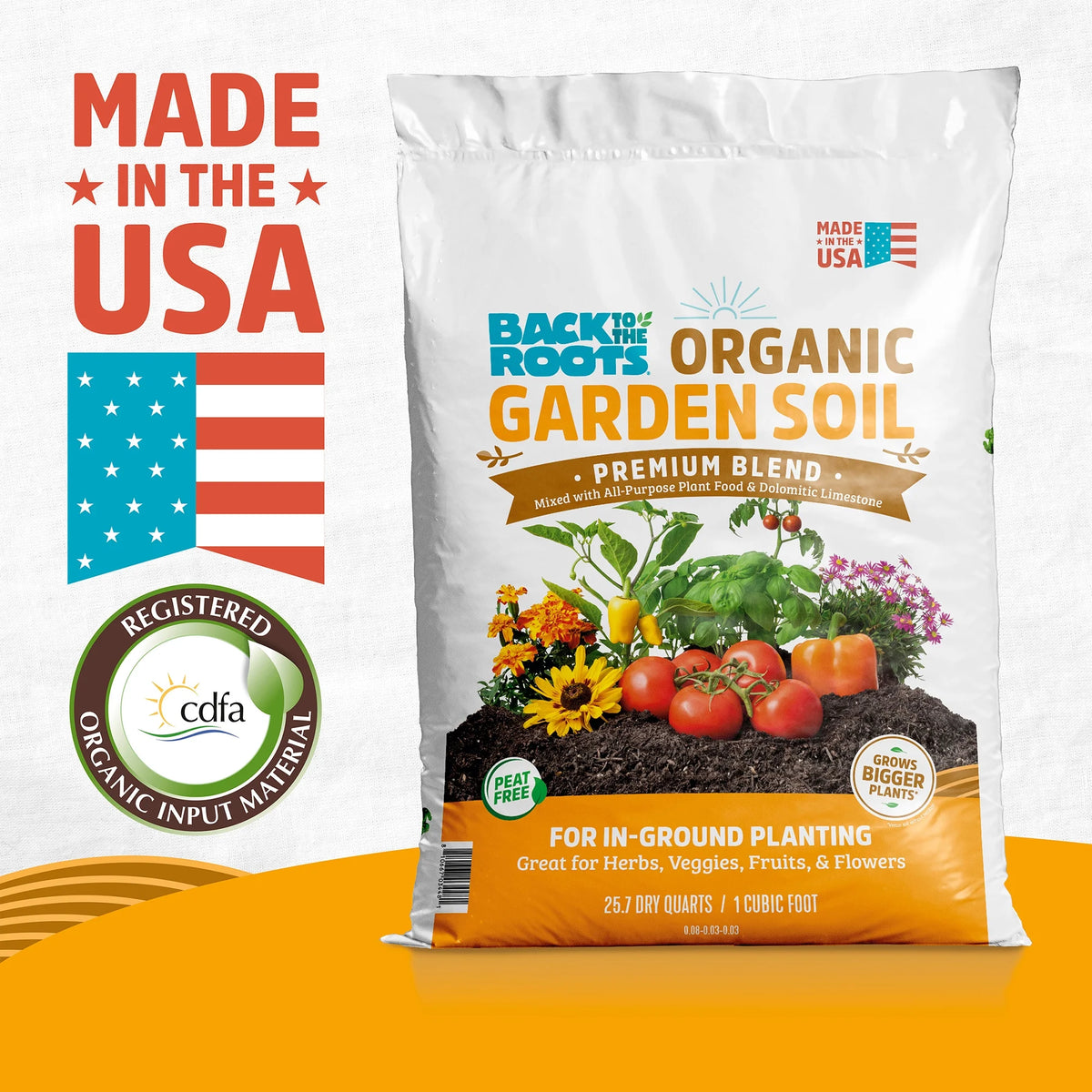 60 1 cu. ft. Bags Organic Garden Soil G50480