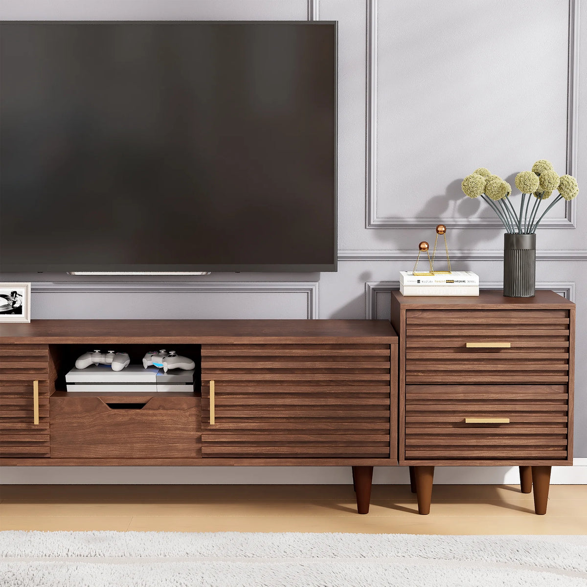 Set of 2 Nightstands with 2 Drawers K216601