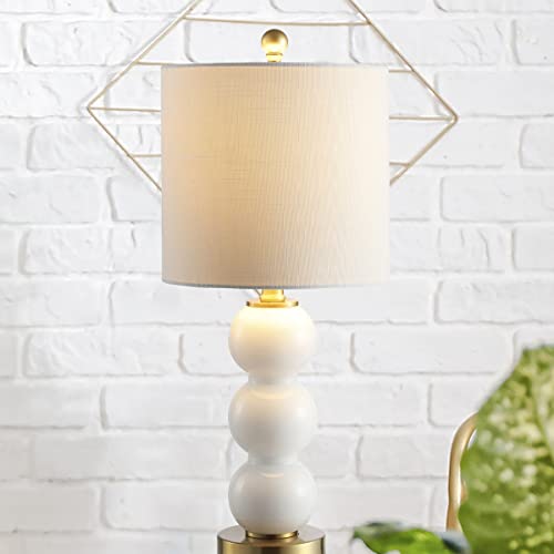 21" Glass Metal LED Table Lamp Q29940