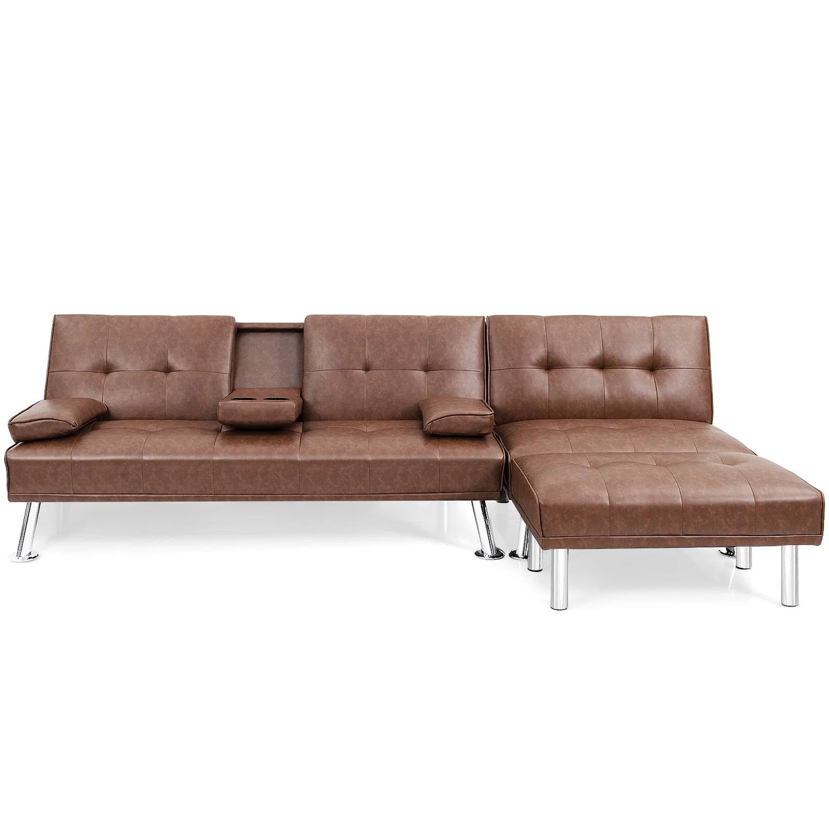 Brown 3-Piece Sectional Sofa Set E430558