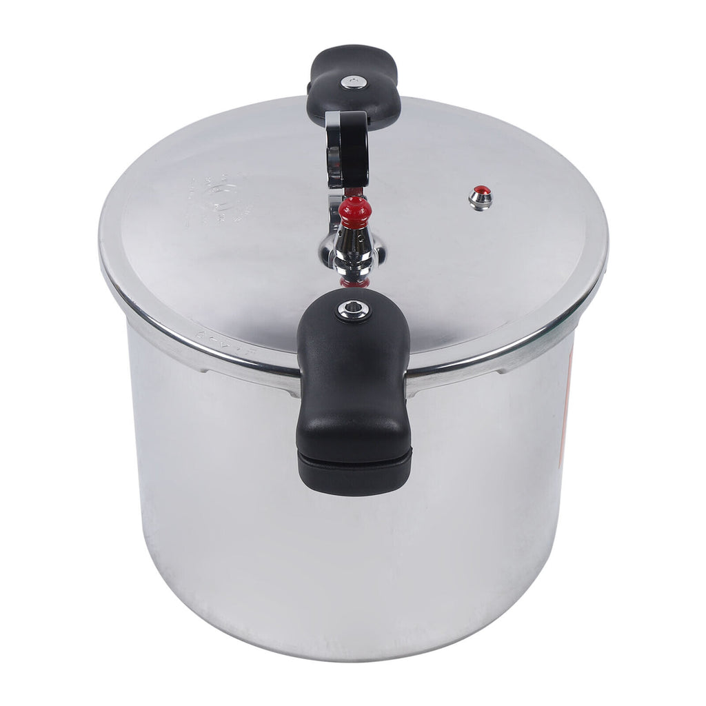 22L Explosion-proof Aluminium Pressure Cooker Canner Pot B5933