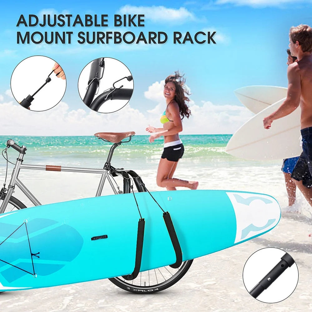 Surfboard Bicycles Carrier Rack Bike Skimboard Side Kiteboard Holder Q643004