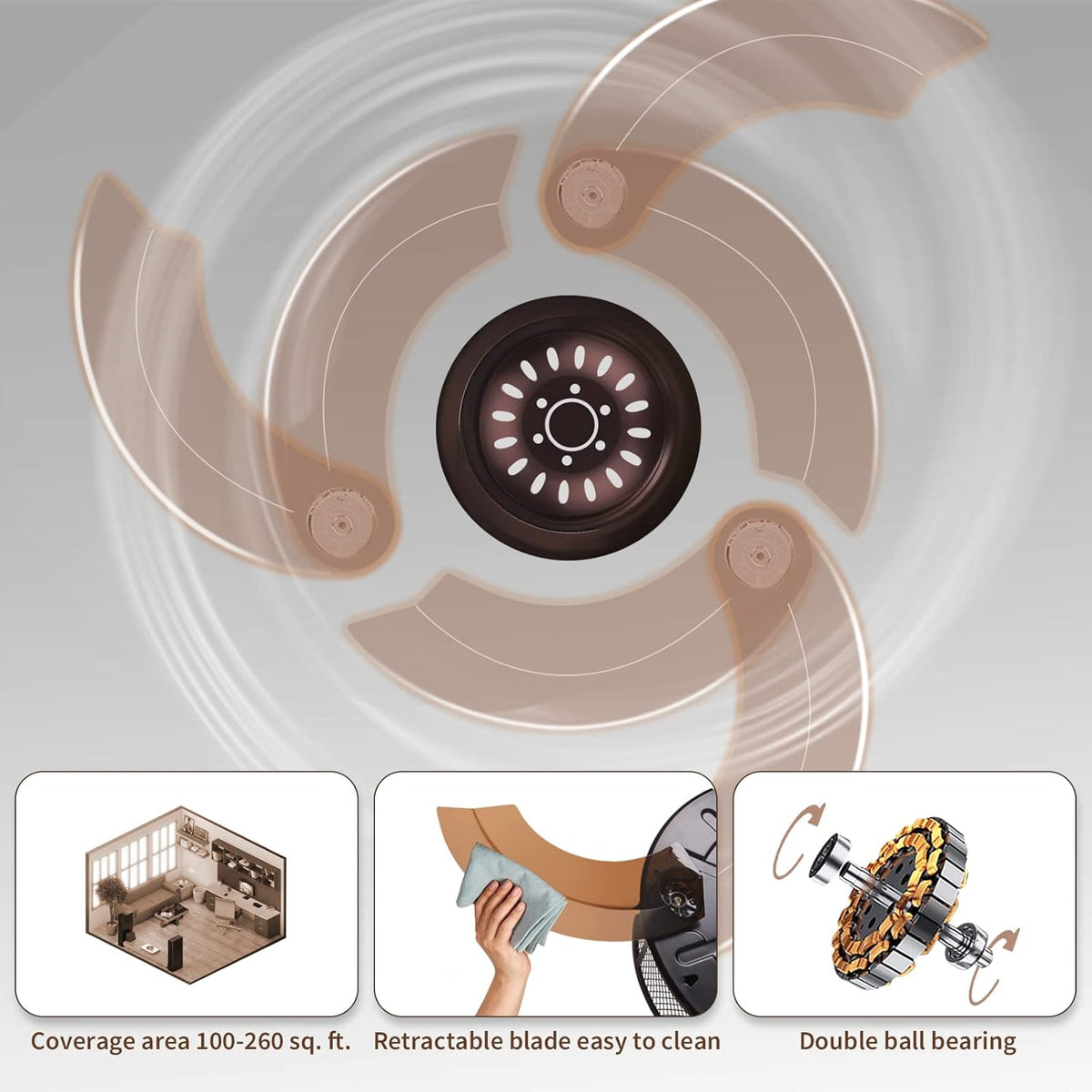 42 Industrial Ceiling Fan with Lights Remote Control Caged Low Profile X919027