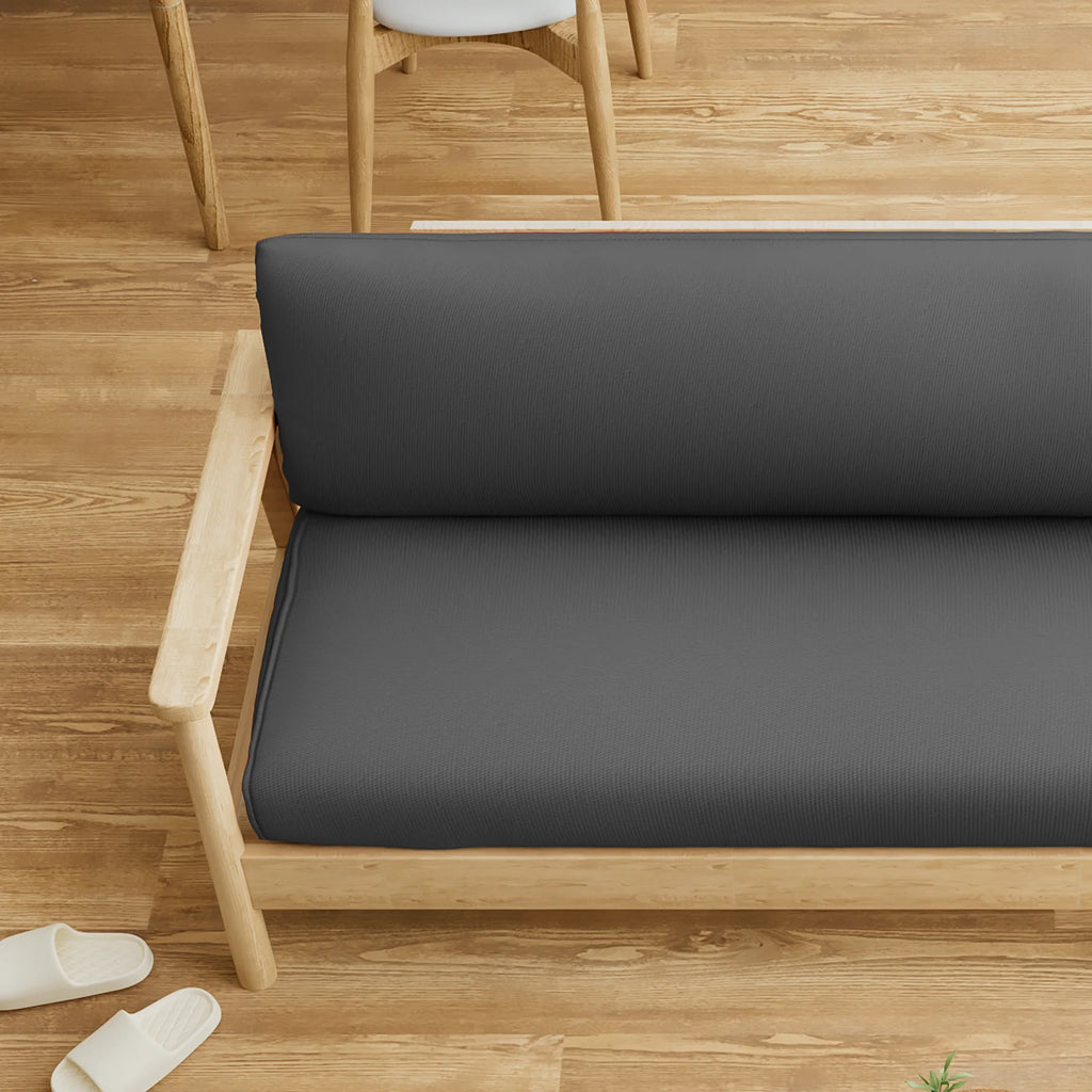 Full Size Dark Grey Futon Cover F401
