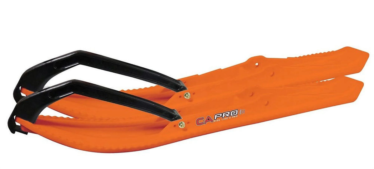 Orange Snowmobile Skis with 4.5" Shaper Bars Complete Kit N271175