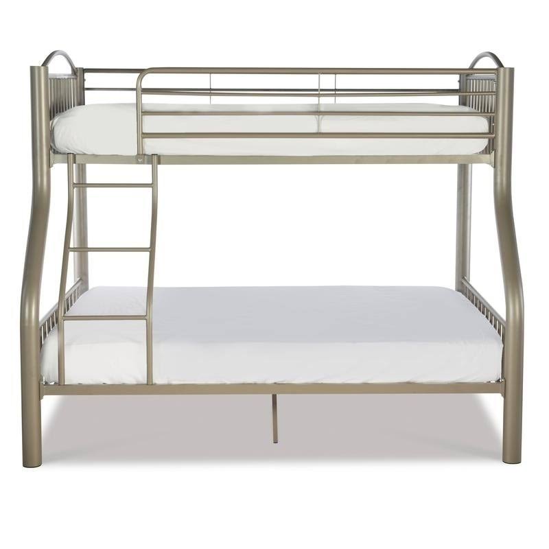 Twin Over Full Pewter Bed Z1057