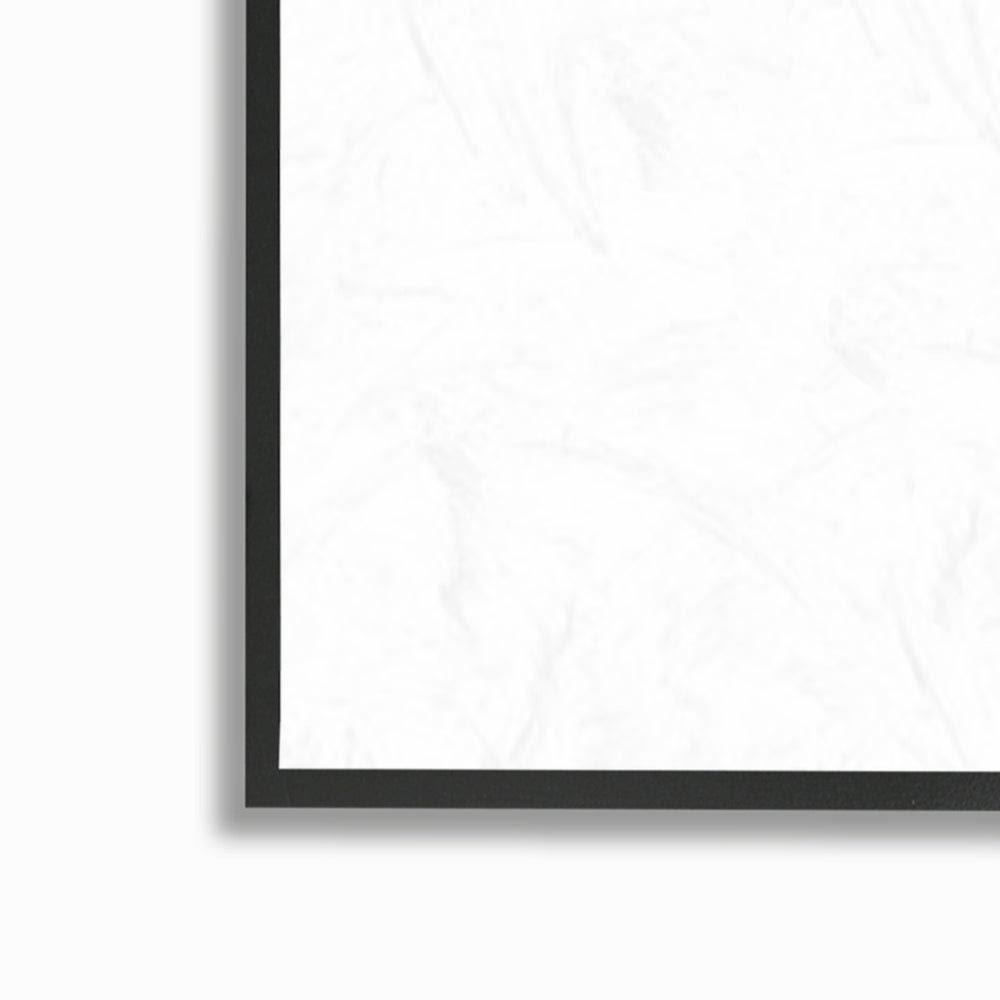 Minimal Blue Botanical Study Framed Floral Wood Print in Brown F3801