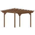 12' x 10' Wooden Pergola Outdoor Gazebo U61437