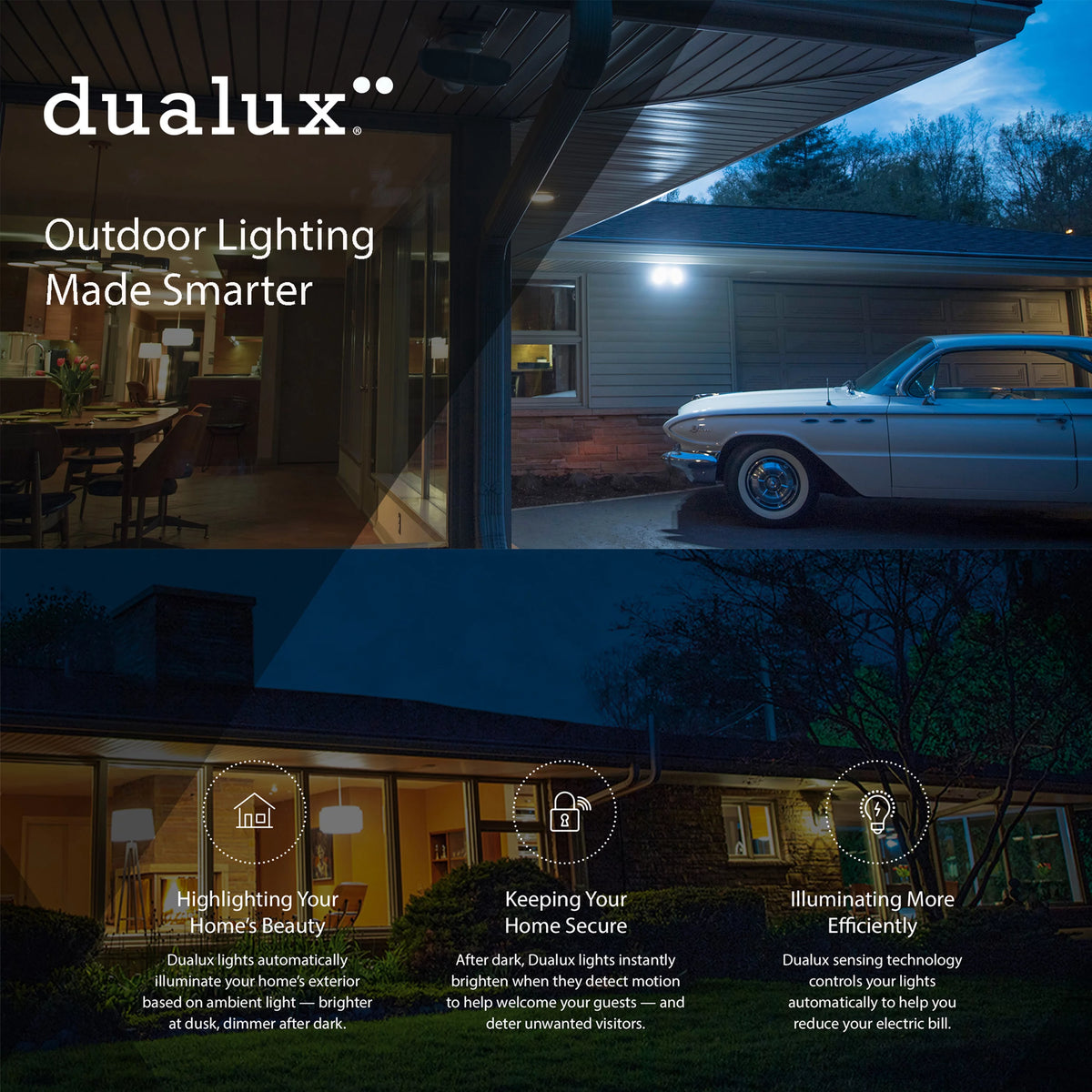Bronze Motion Sensor Dusk to Dawn Outdoor Wall Light K378