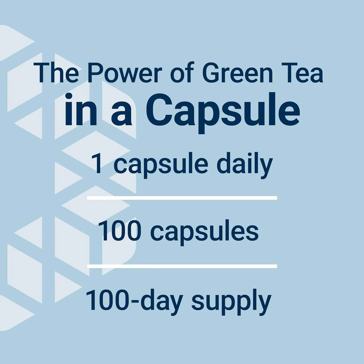 Decaffeinated Green Tea Extract 100 Capsules Q435