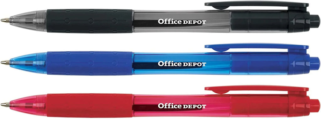 Retractable Ballpoint Pens, Medium Point, 1.0 mm, Pack Of 50 K92872