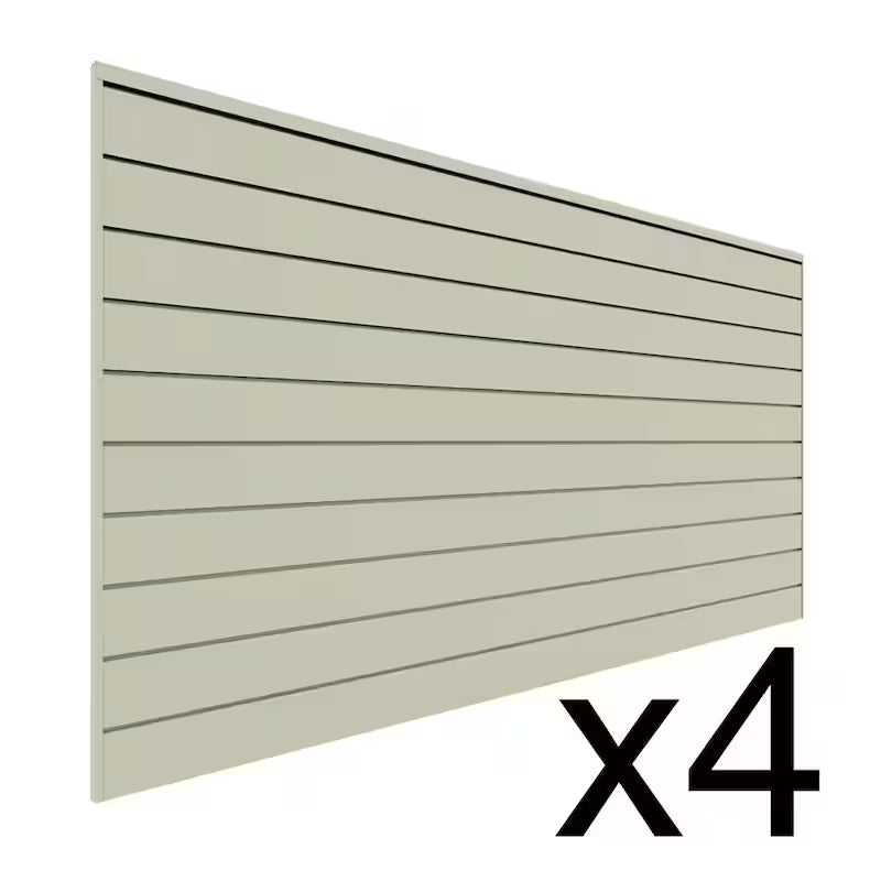 PVC Slat Wall Panel Set Sandstone 4 panel pack N948057
