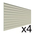 PVC Slat Wall Panel Set Sandstone 4 panel pack N948057