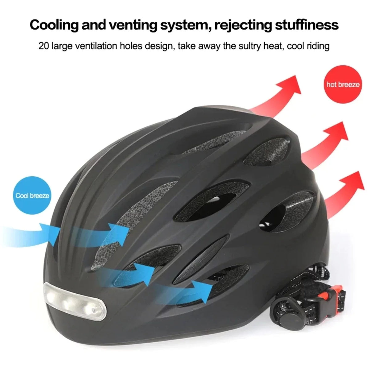Cycling Bicycle Helmet With LED Tail Light C663412