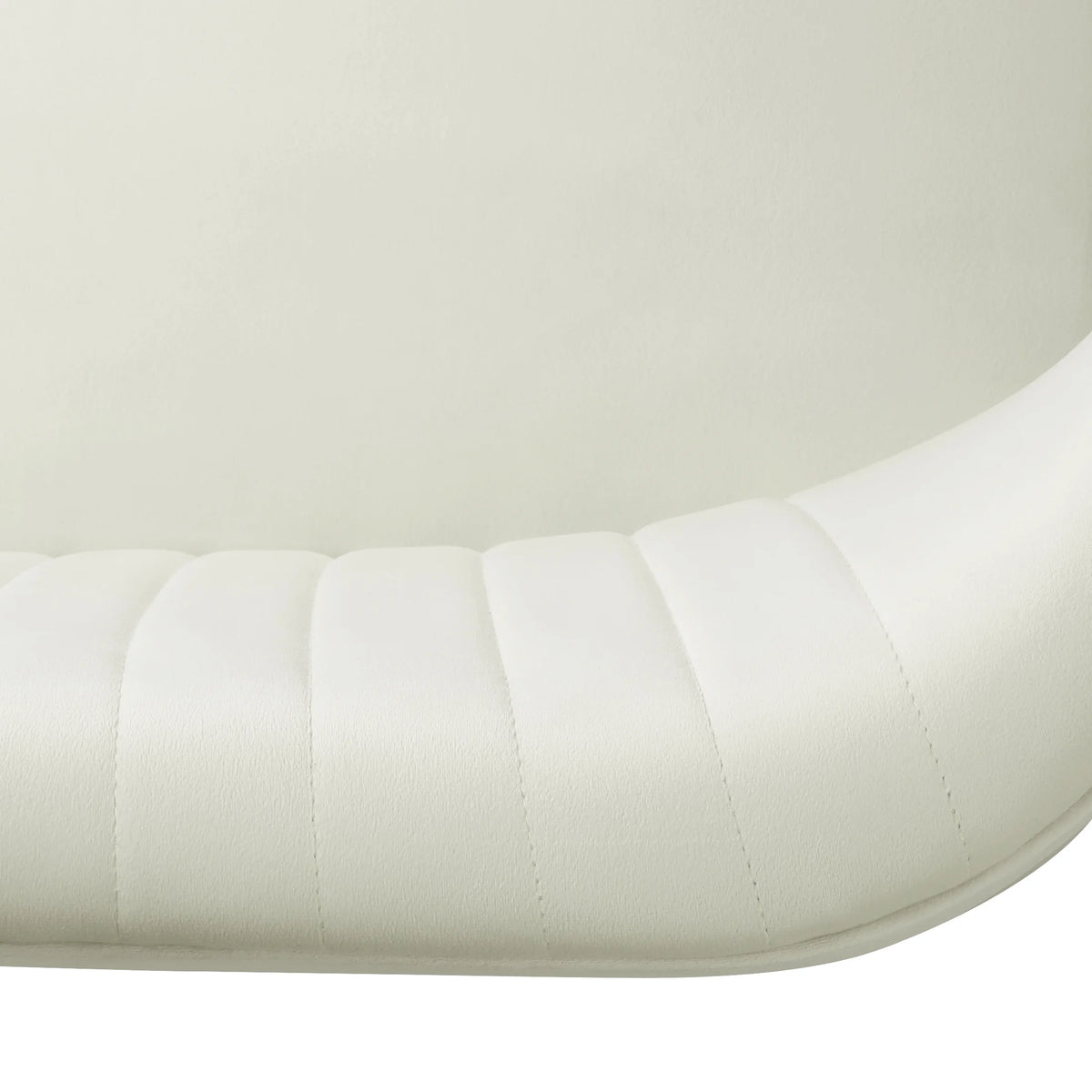 46" Wide Ivory Velvet Upholstered Love Seat Sofa Q2020