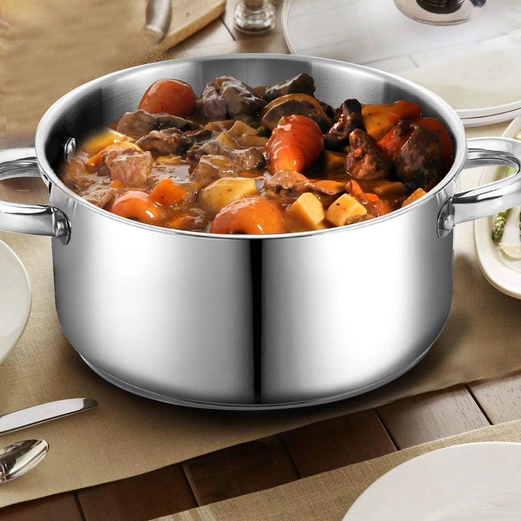 5-Quart Stainless-Steel Dutch Oven with Glass Lid H39859