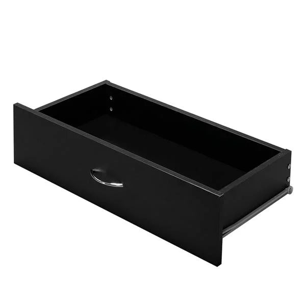 Black 4 Drawer Bedside Table A189