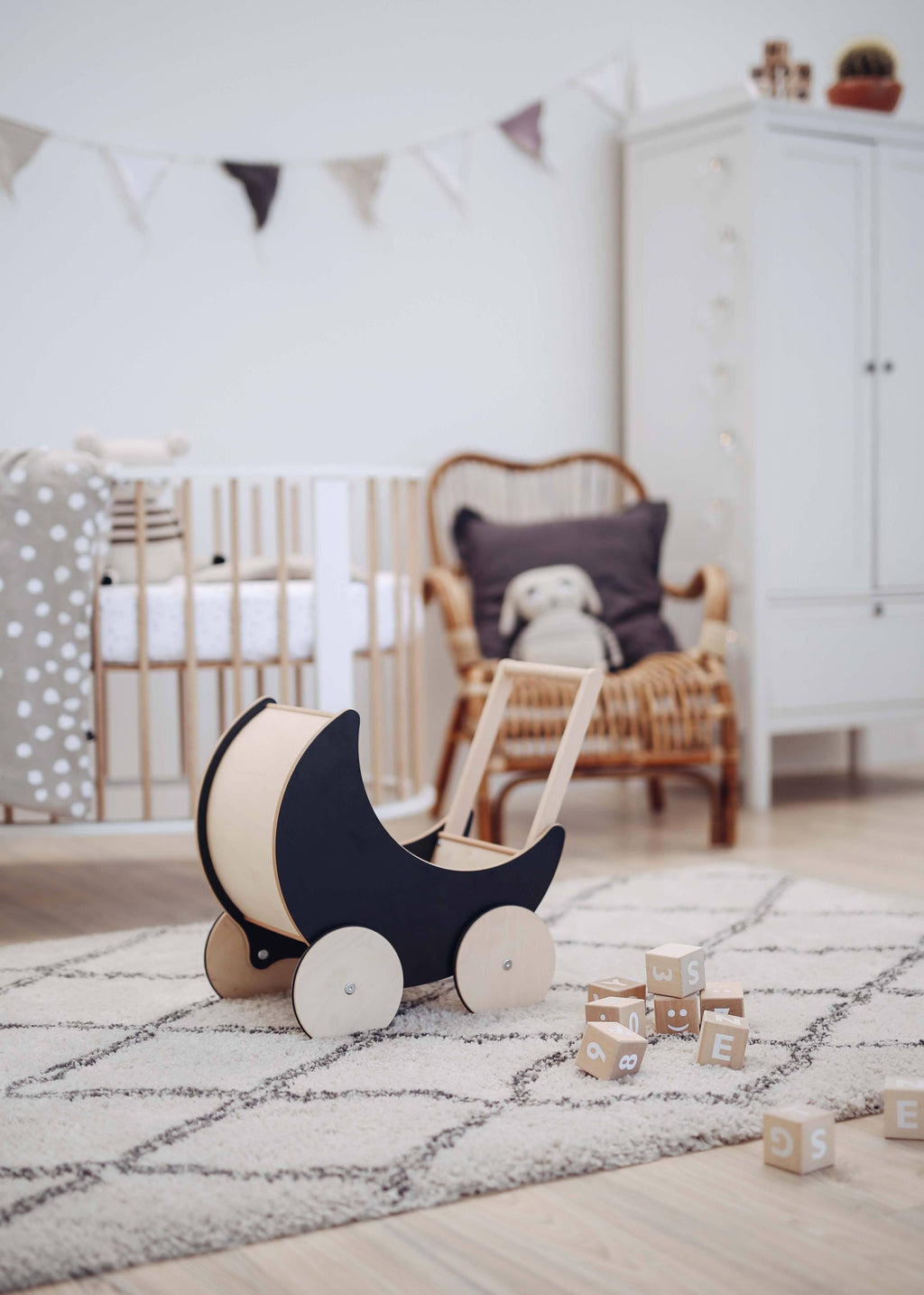 Toy Pram with Blackboard A36211
