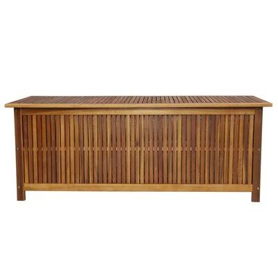 Water Resistant Acacia Solid Wood Deck Box in Brown F25686