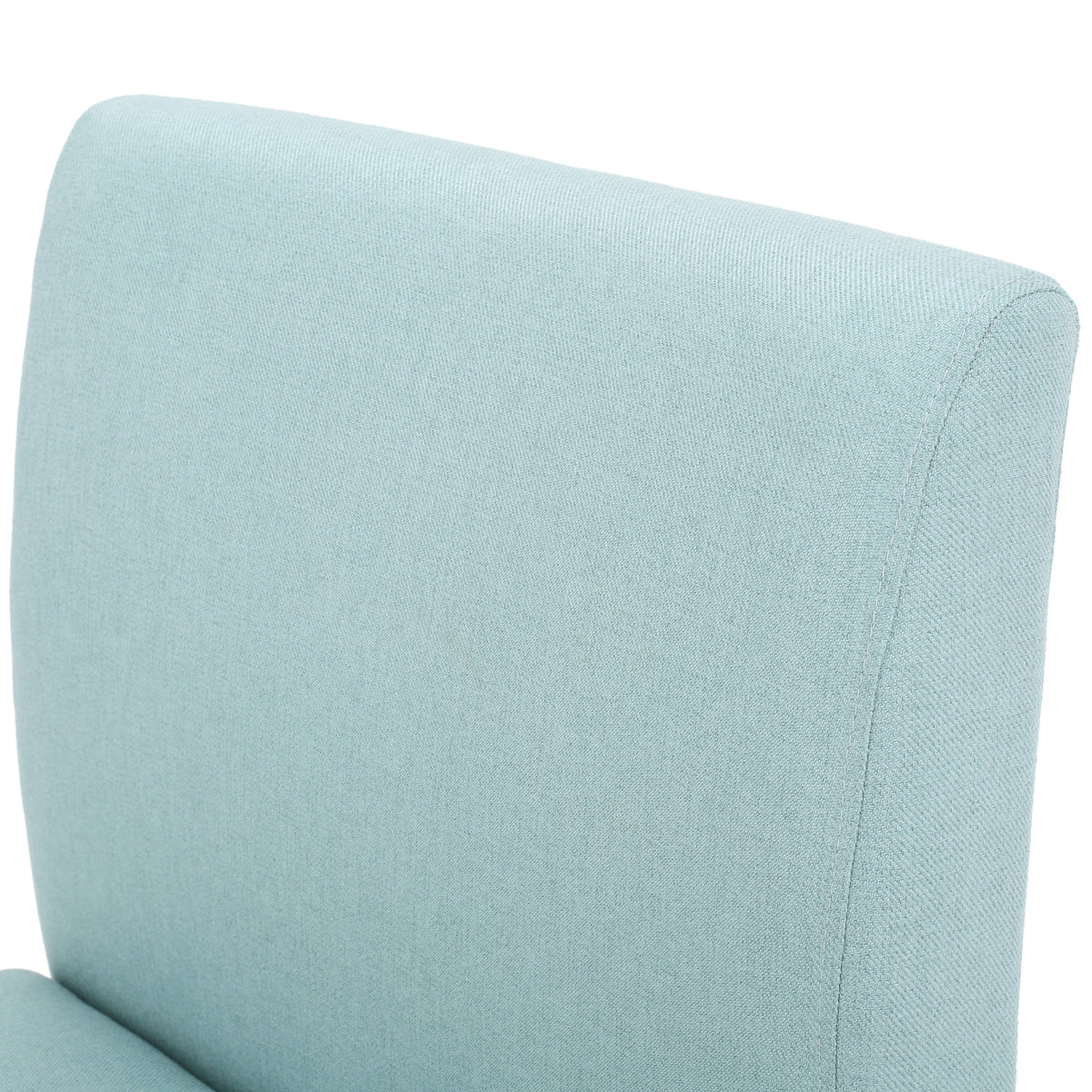Light Blue Fabric Slipper Chair C2414