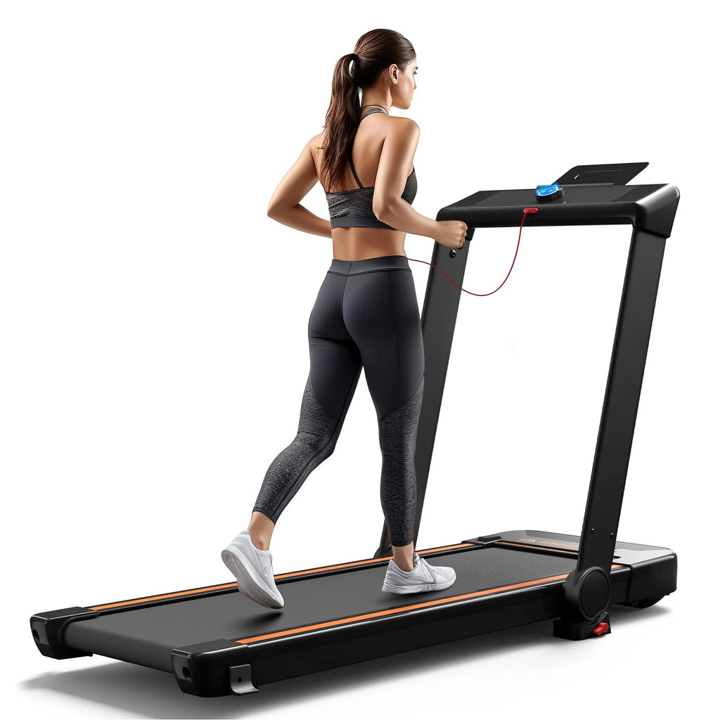 3 in 1 Folding Treadmill, 2.5HP Low-Noise Walking Pad, Black L116