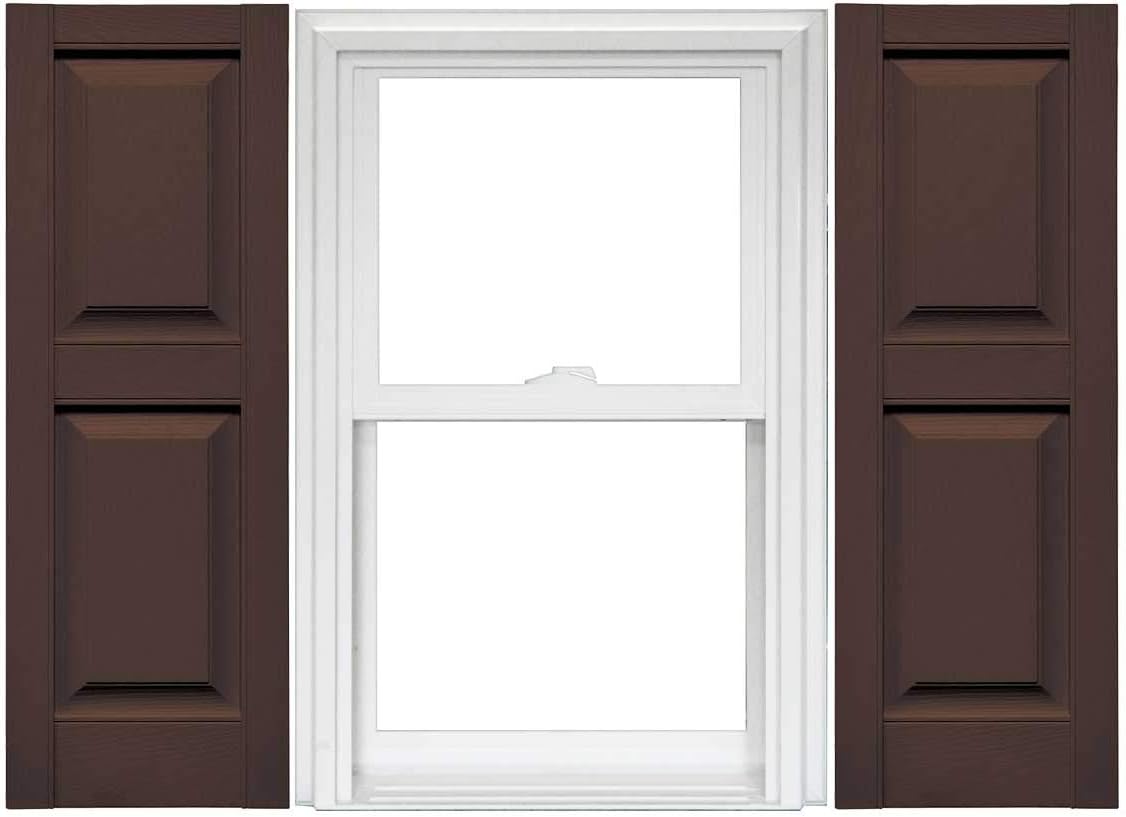 Raised Panel Vinyl Shutters 1 Pair 14.75 x 59 Classic Blue Z80687