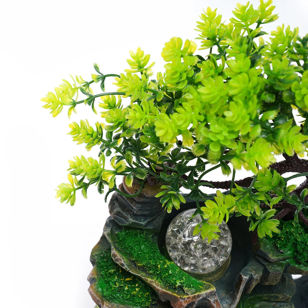 Indoor Rockery Waterfall Fountain Desktop Fountain with LED Light J918