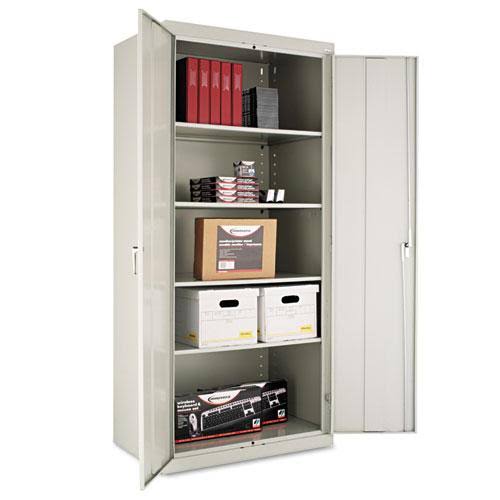 Light Gray 36W x 18d Storage Cabinet with Adjustable Shelves Q76016