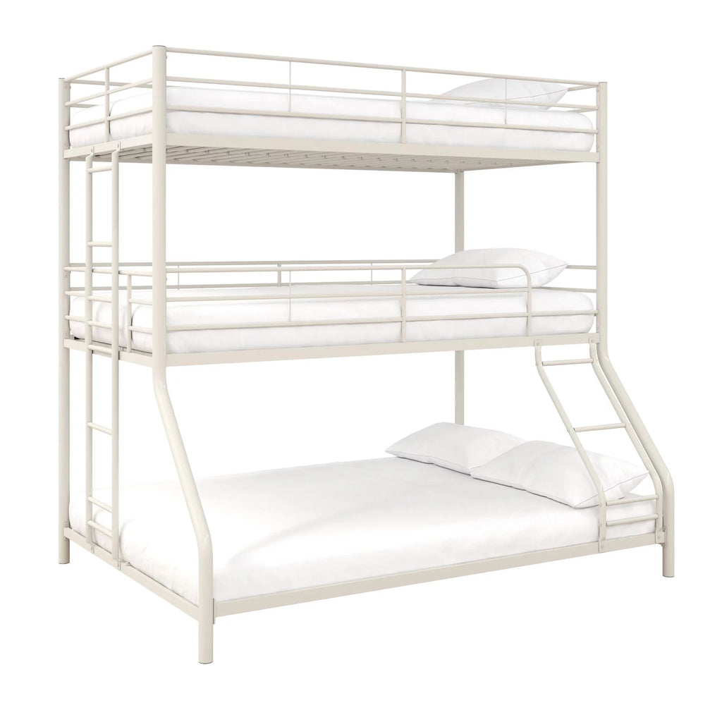 Off White Triple Bunk Bed C1178