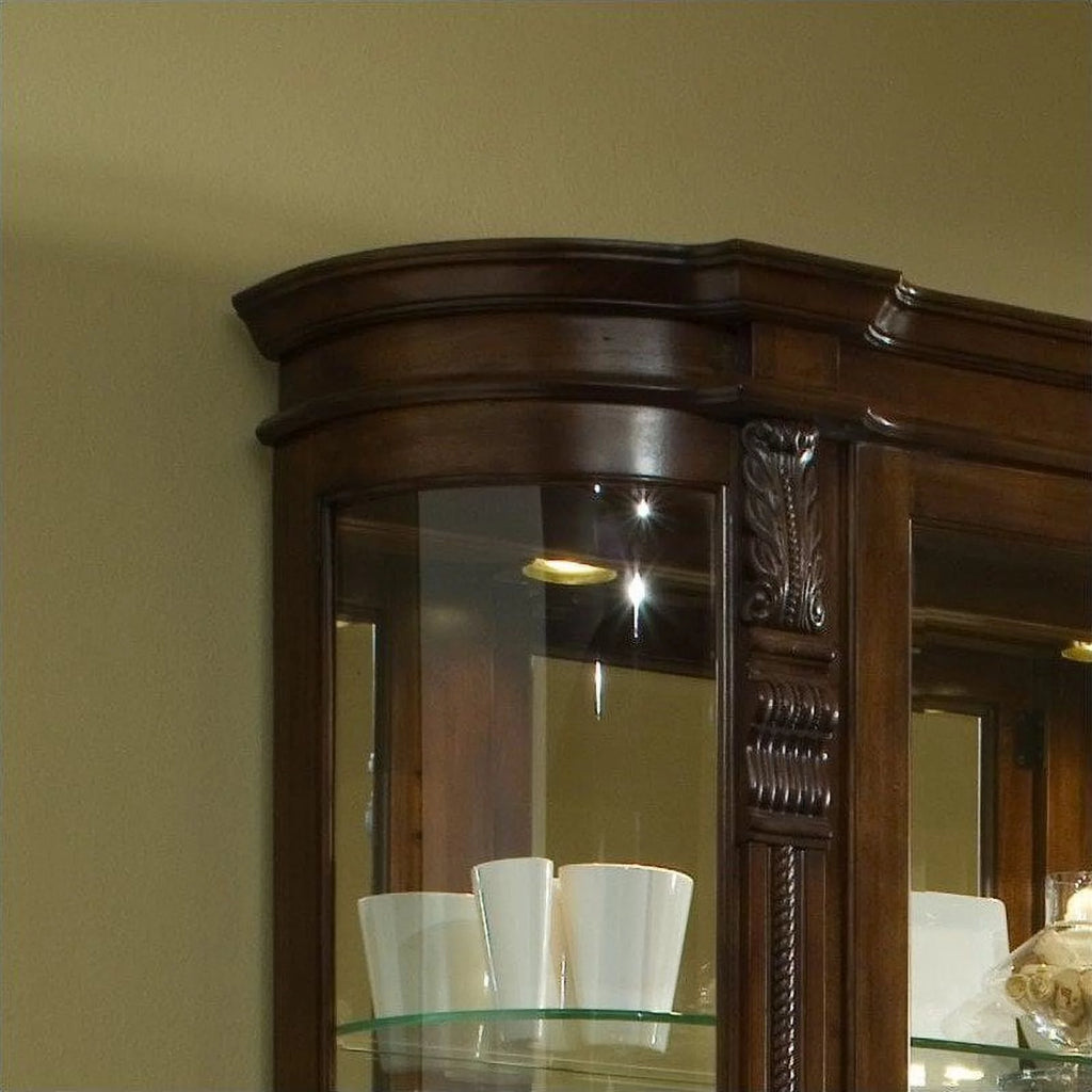 Curved End Curio Cabinet A1267